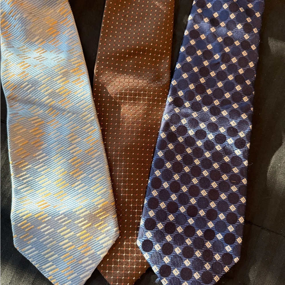 Men’s Neck Tie Lot of 3